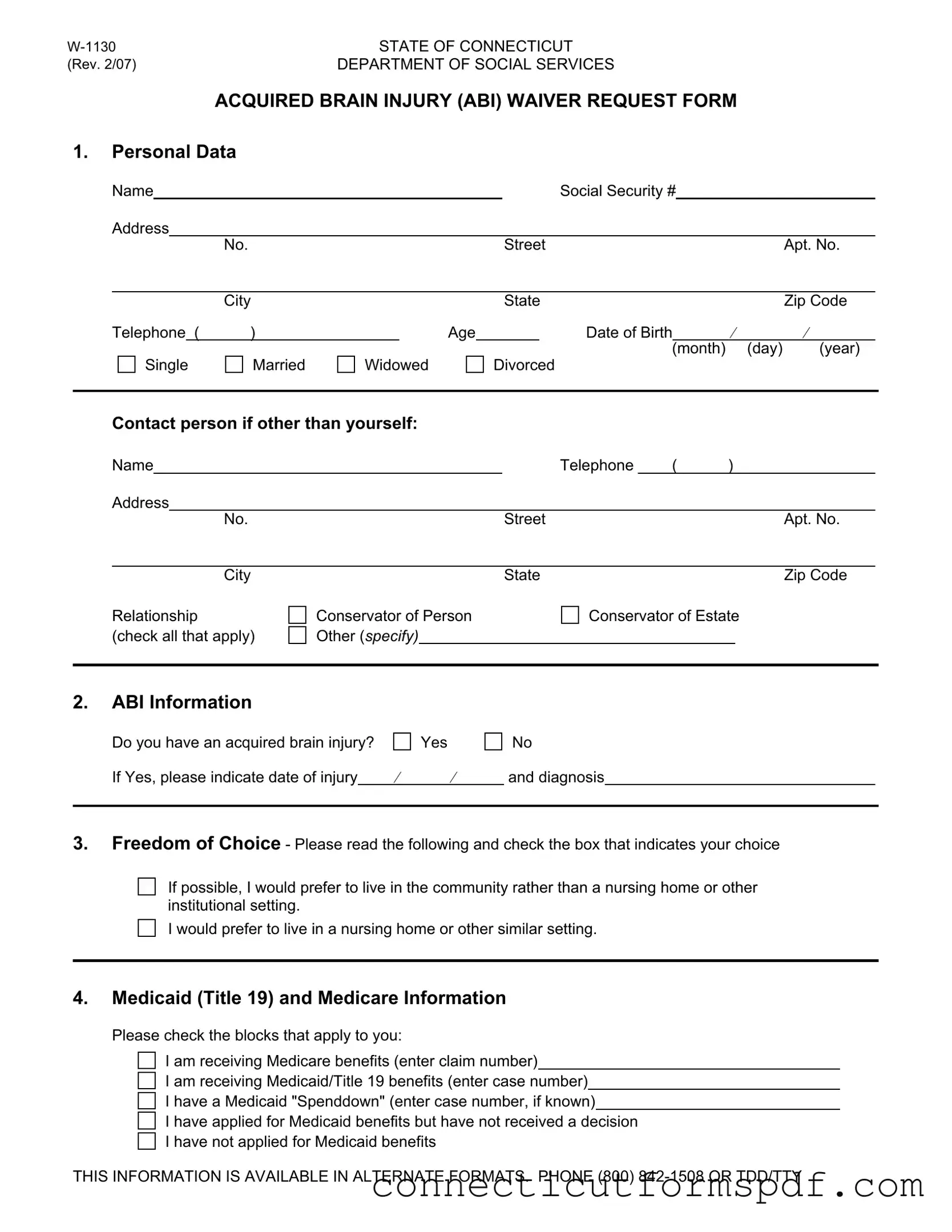 Fill Out a Valid Connecticut W 1130 Template