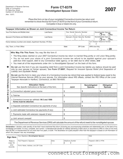 Fill Out a Valid Connecticut 8379 Template