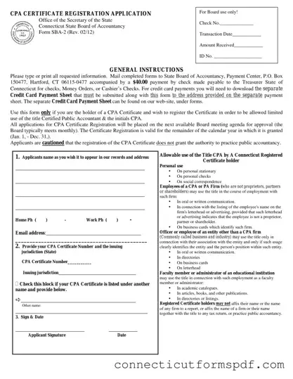 Fill Out a Valid Connecticut Sba 2 Template