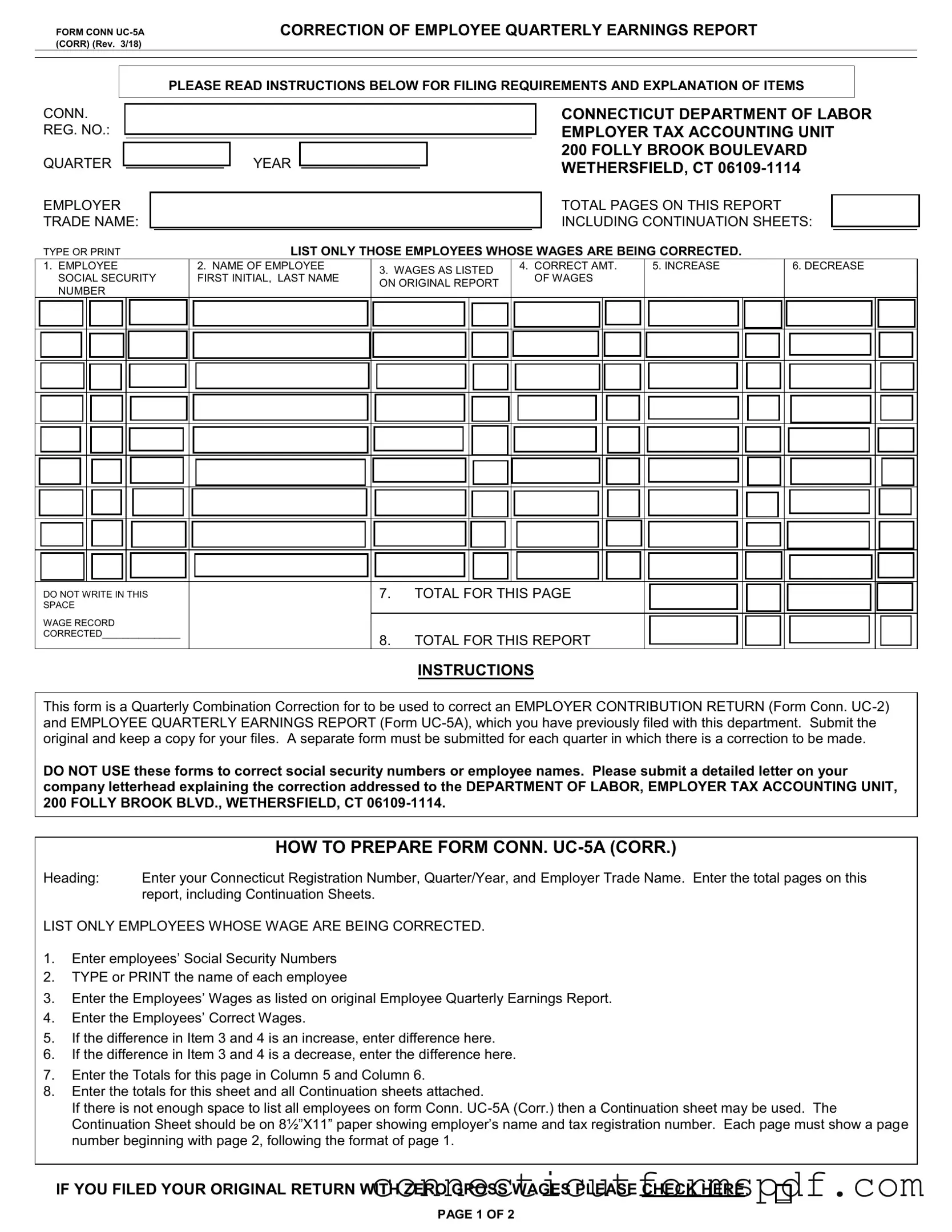 Fill Out a Valid Uc 2 Connecticut Template